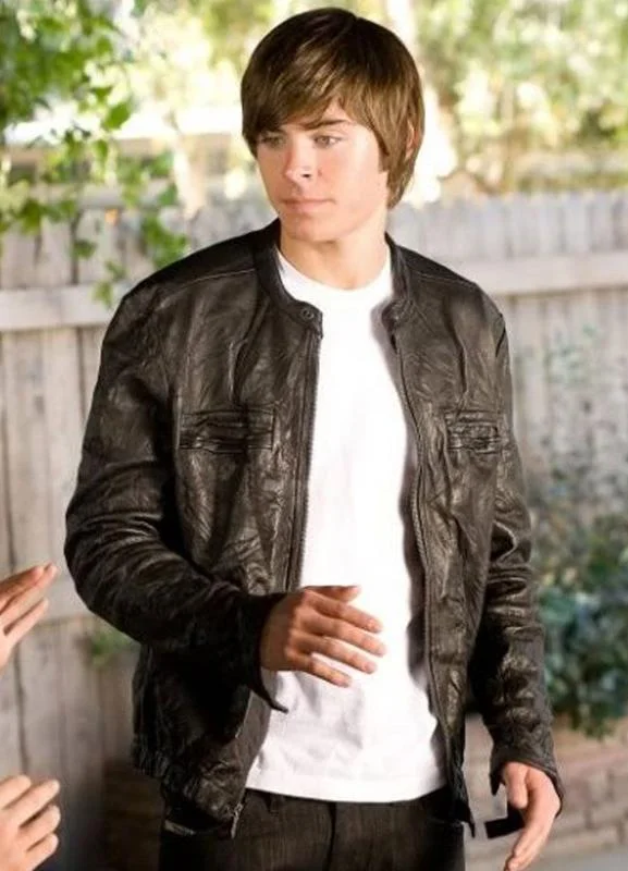Zac Efron 17 Again Mike O Donnell Leather Jacket