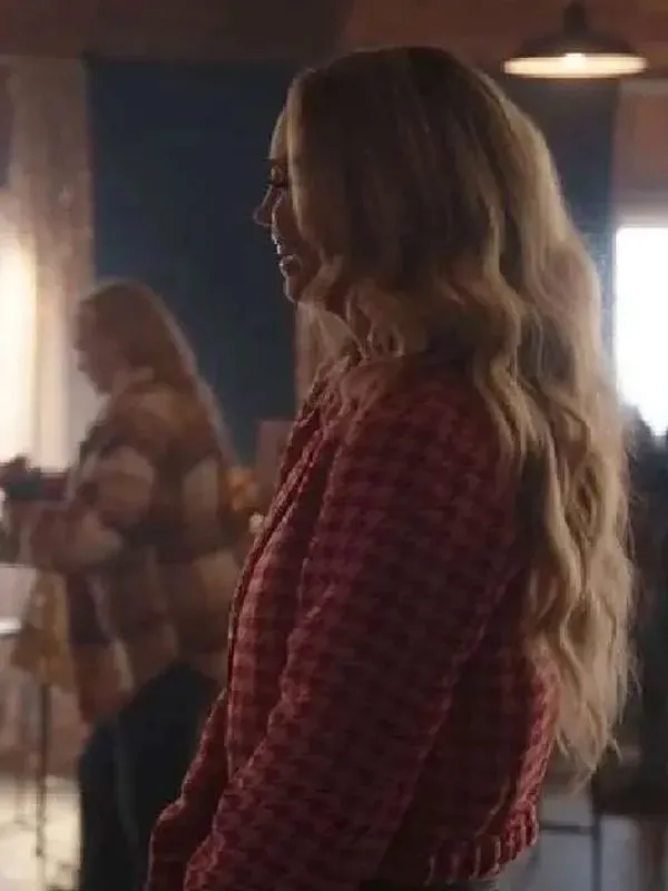 A Royal Montana Christmas Princess Victoria Houndstooth Jacket - Image 2