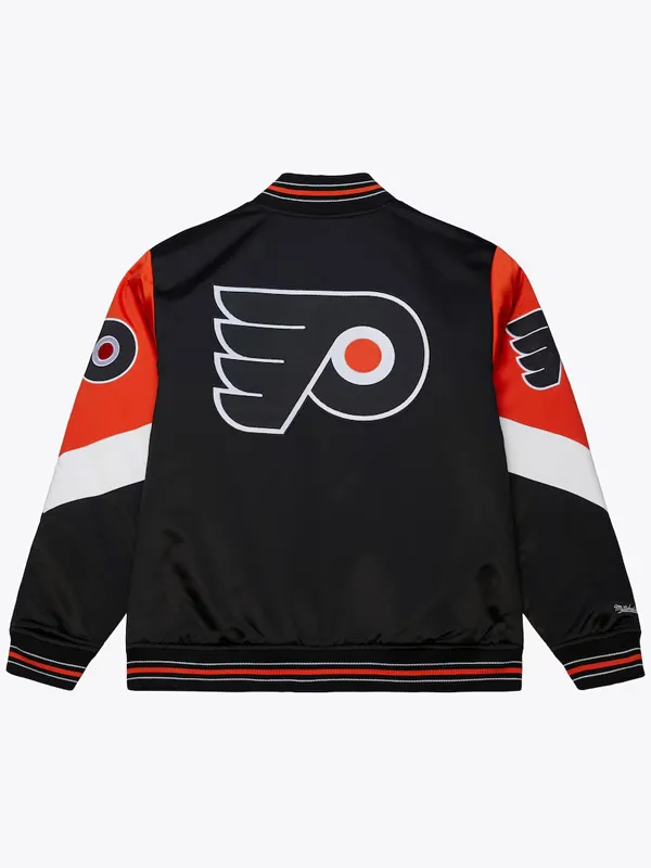 Philadelphia Flyers Black Throwback Current Satin Jacket
