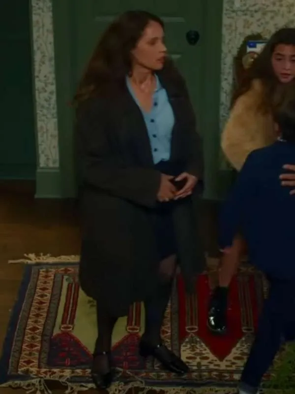 Felicity Jones Oh What Fun Trench Coat