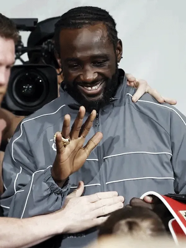 Terence Crawford After Fight Grey Jacket - Image 2