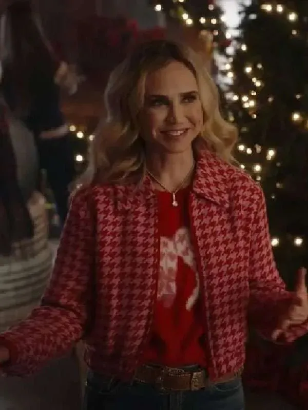 A Royal Montana Christmas Princess Victoria Houndstooth Jacket - Image 3