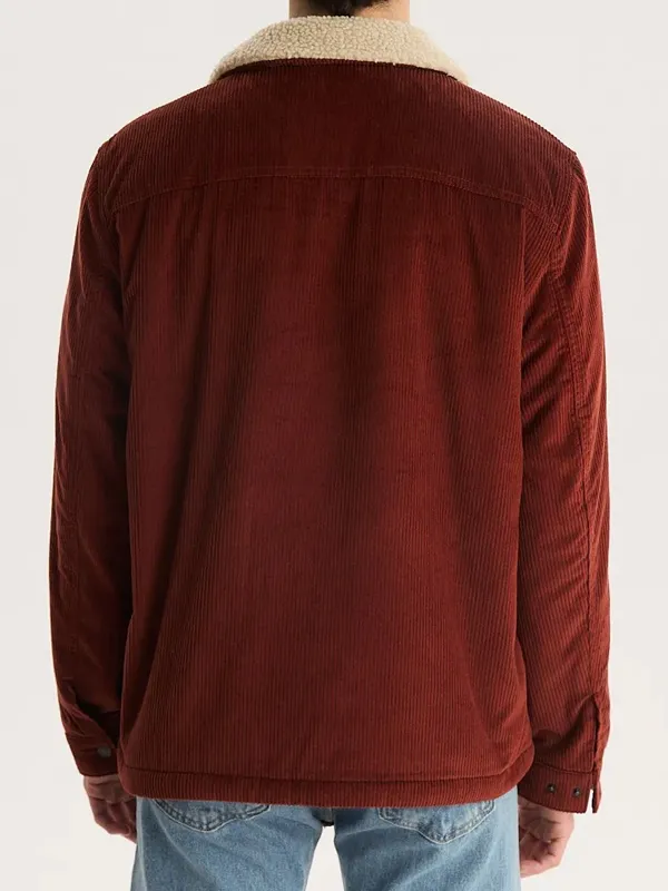 All is Merry & Bright 2025 John O’Hurley Red Corduroy Jacket - Image 3