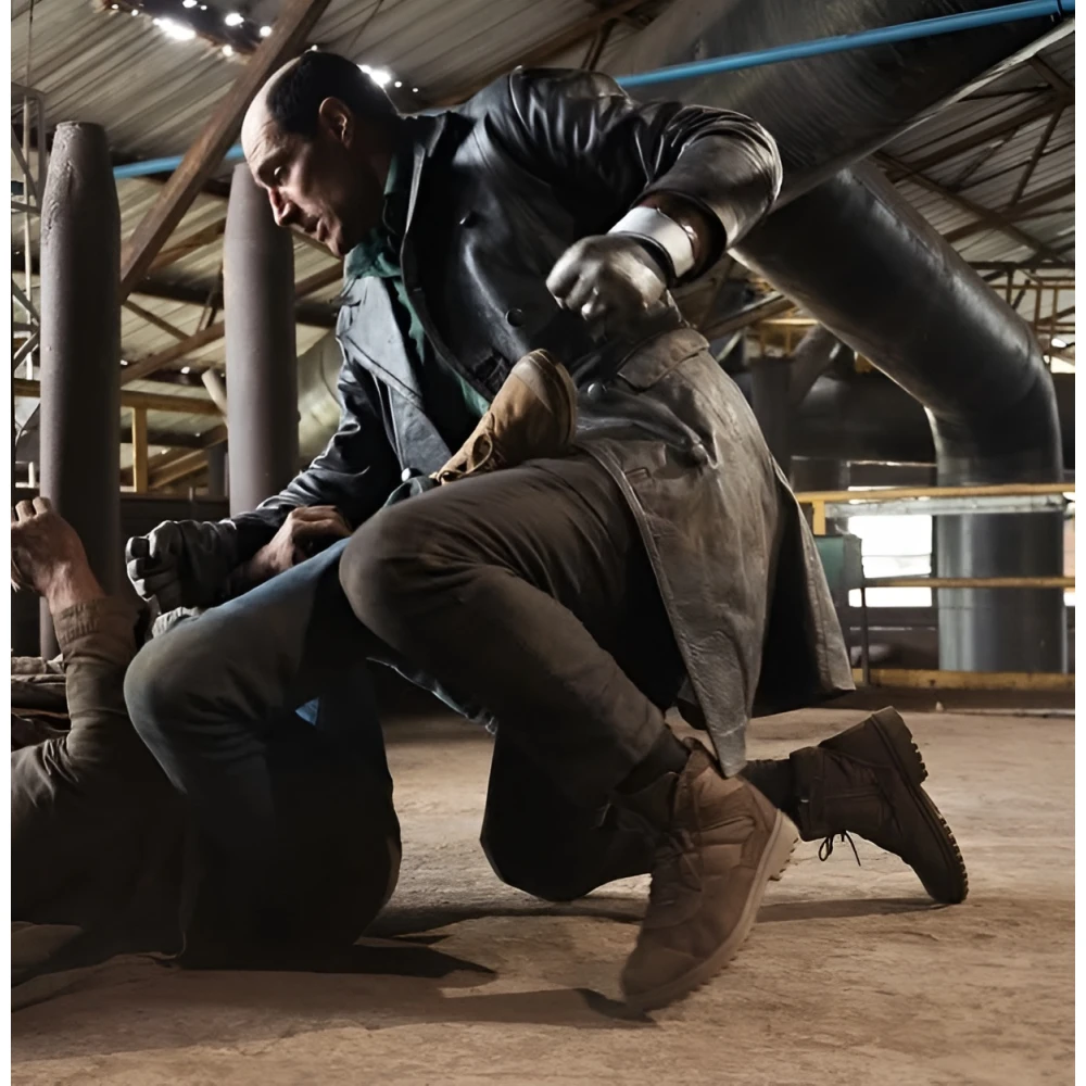 Diablo Marko Zaror Black Leather Trench Coat