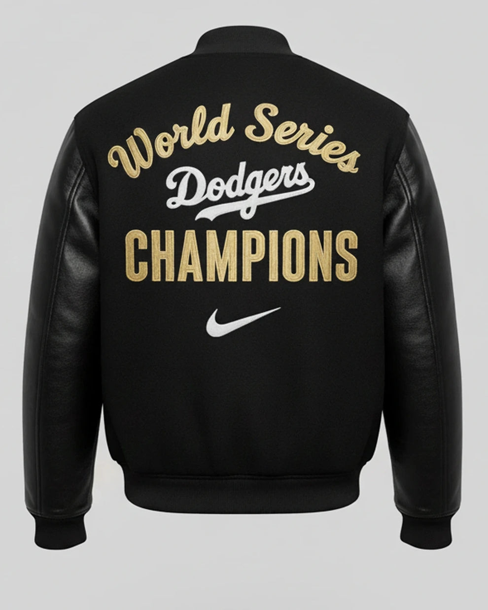 Nike Dodgers World Series Letterman Jacket - Image 3