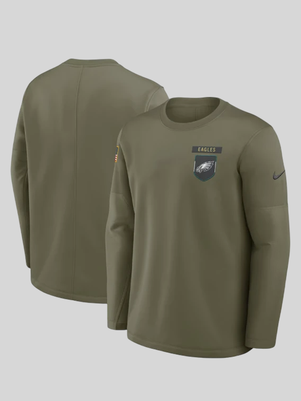 Philadelphia Eagles 2025 Salute to Service Long Sleeve Shirt