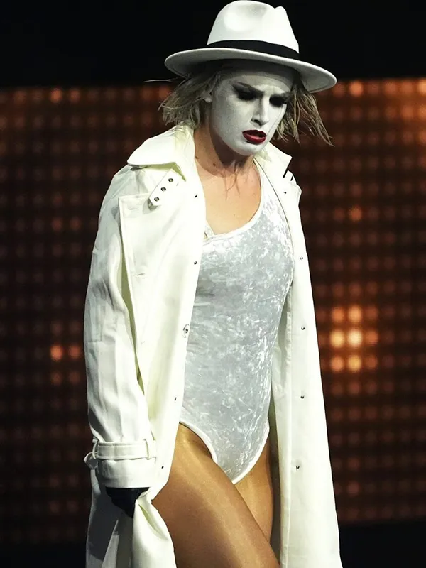 AEW Dynamite 2025 Toni Storm White Trench Coat