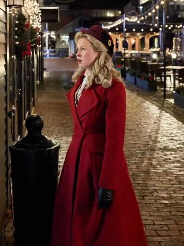 A Newport Christmas 2025 Ella Red Wool Coat - Image 3