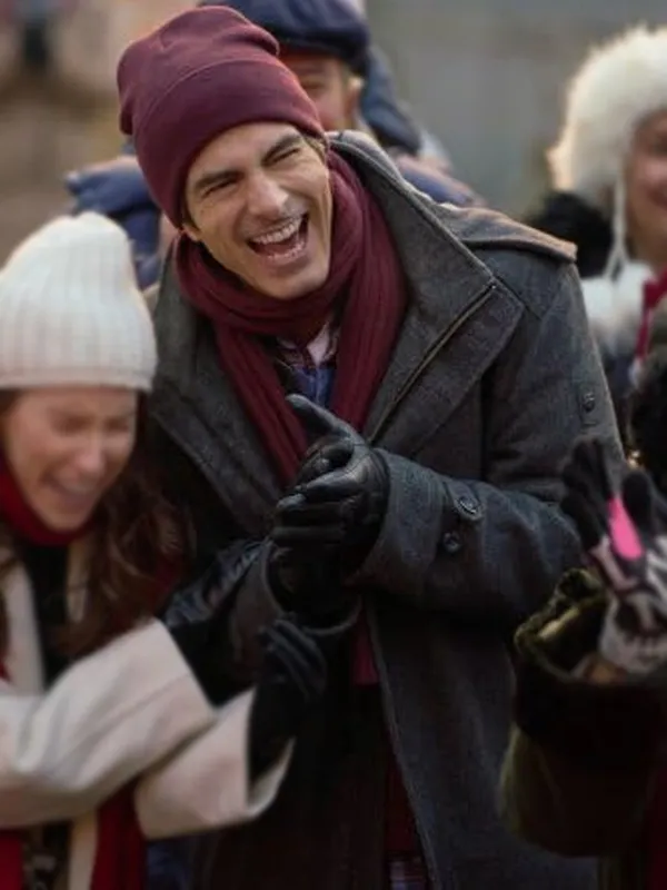 A Keller Christmas Vacation 2025 Brandon Routh Wool Coat