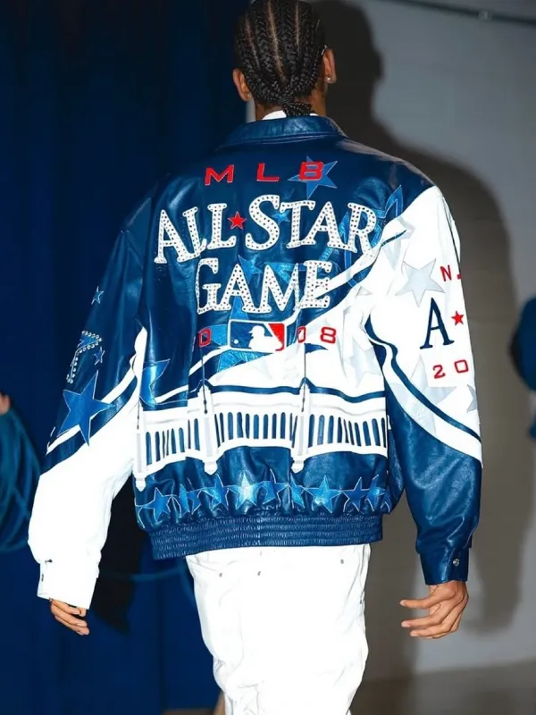MLB Yankees All Star Game 2008 SGA Vintage Leather Jacket
