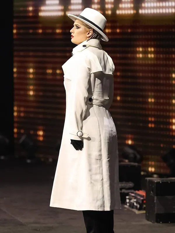 AEW Dynamite 2025 Toni Storm White Trench Coat