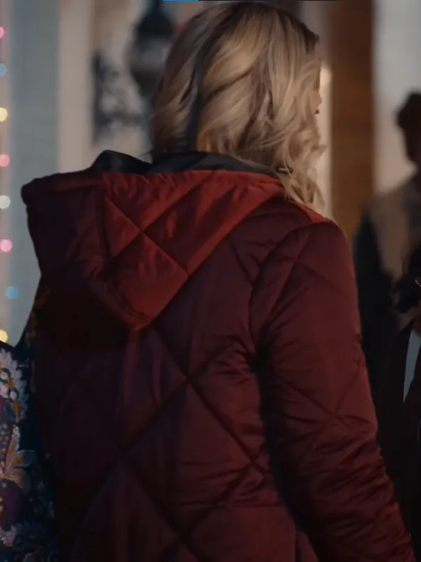 All is Merry & Bright 2025 Emily Rose Maroon Quilted Coat