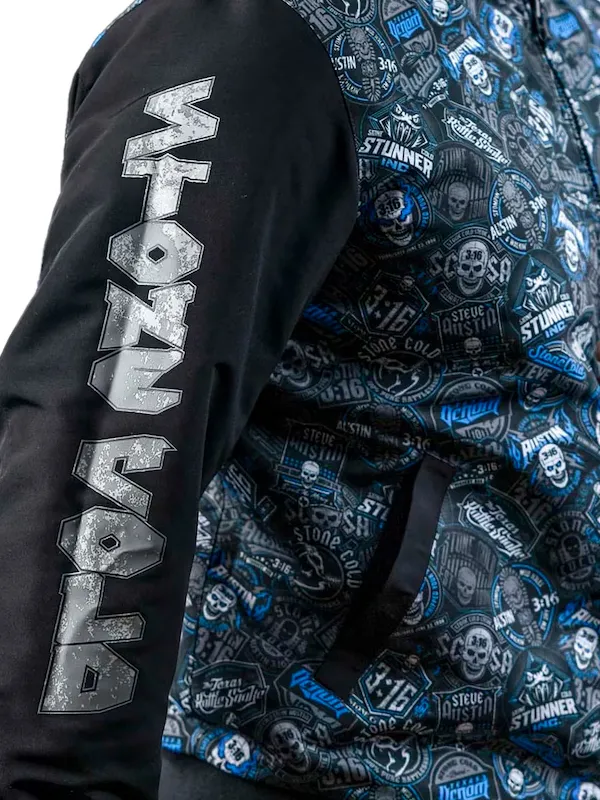 WWE Steve Austin Stone Cold Reversible Bomber Jacket