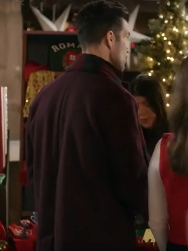 A Christmas Angel Match Michael Purple Wool Coat