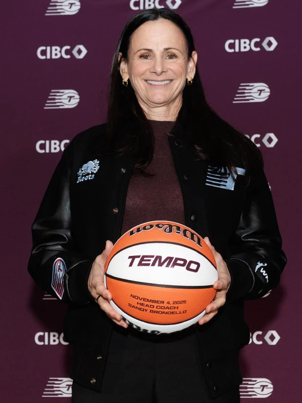 Sandy Brondello Roots Toronto Tempo Varsity Jacket