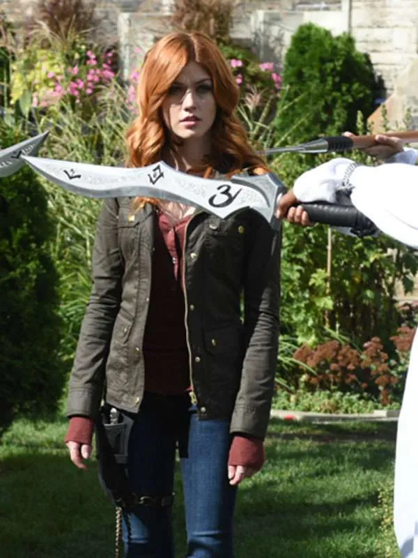 Clary Fray Shadowhunters Green Jacket