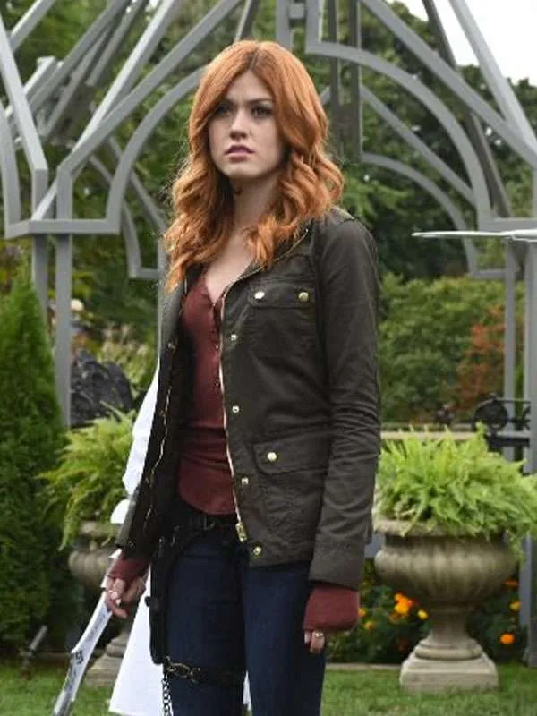 Clary Fray Shadowhunters Green Jacket