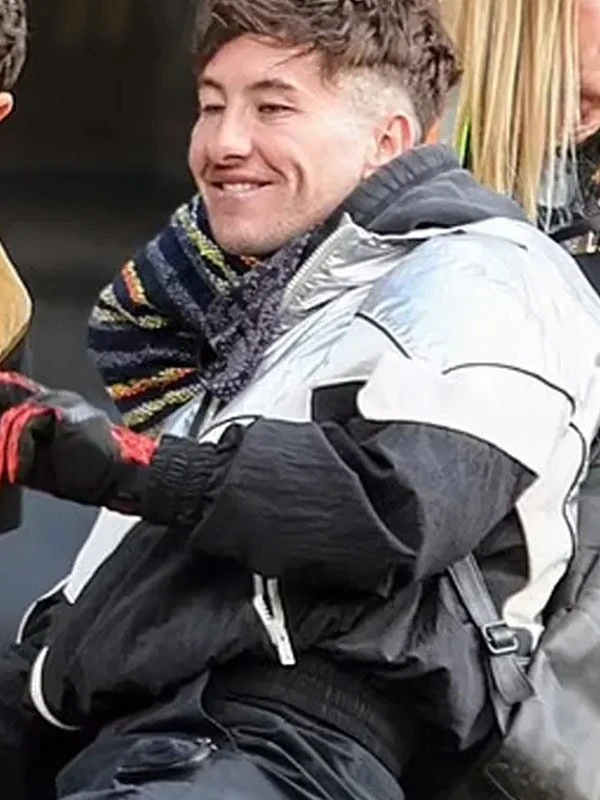 Crime 101 Barry Keoghan Track Biker Jacket