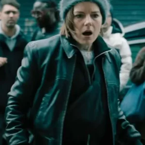 Shirley Dander Slow Horses S04 Black Leather Jacket