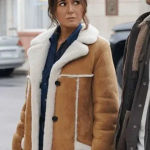 Lana Lang Cushing Superman and Lois Suede Leather Coat