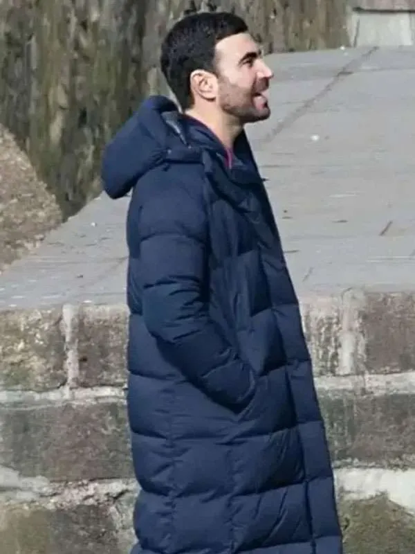 Roy Kent Ted Lasso S03 Blue Puffer Coat