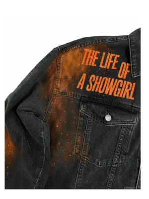 The Life Of A Showgirl Hand Painted Denim Jacket
