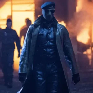 The Running Man Evan McCone Leather Coat