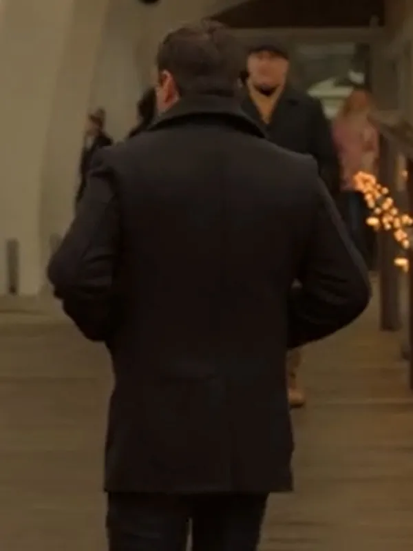 A Newport Christmas Wes Brown Wool Pea Coat