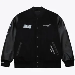 McLaren F1 Team Black Wool Varsity Jacket