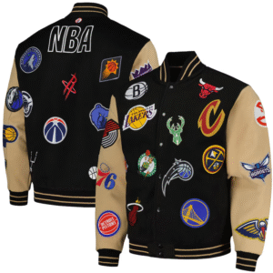 NBA All teams Logo Varsity Jacket