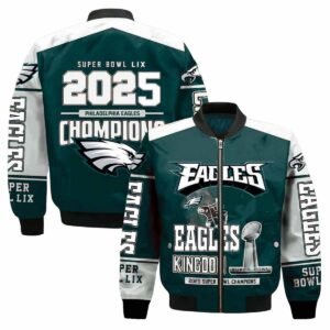 Philadelphia Eagles Super Bowl Jacket Bomber Style NFL Champions Gear