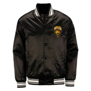 Texas Rattlers Satin Starter Black Jacket