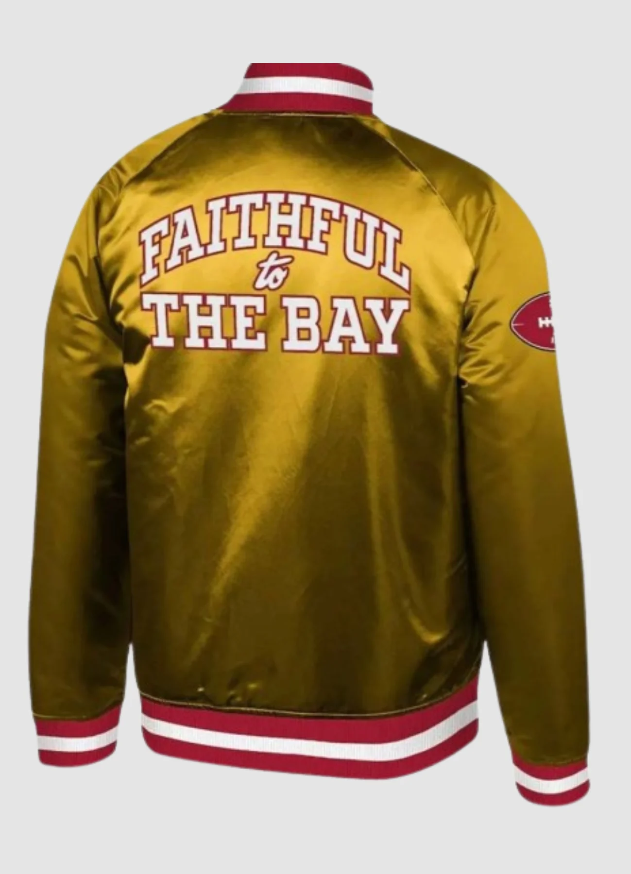 Faithful To The Bay 49ers Golden Bomber Jacket - Image 2
