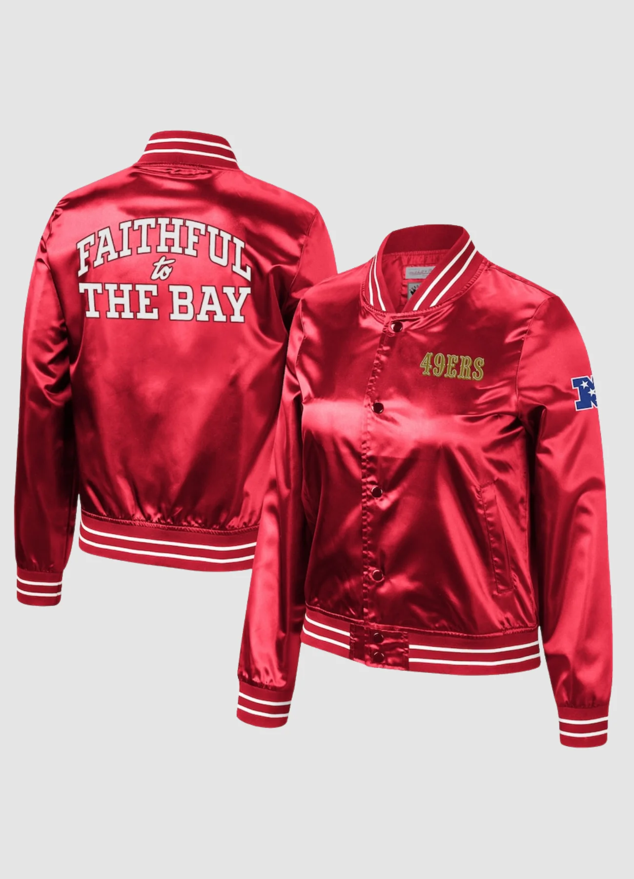 Faithful To The Bay 49ers Red Bomber Jacket