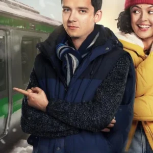 Your Christmas Or Mine Asa Butterfield Puffer Vest