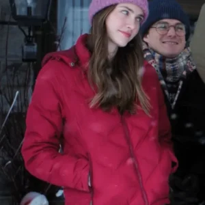 A Merry Little Ex-Mas 2025 Sienna Holden Red Puffer Jacket