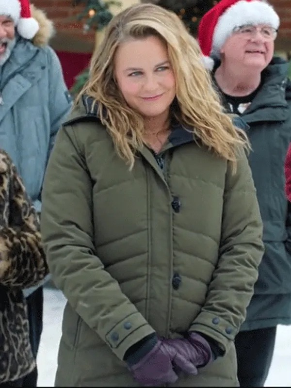 A Merry Little Ex-Mas Kate Holden Green Puffer Jacket