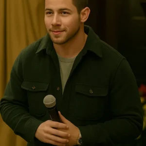 Nick Jonas A Very Jonas Christmas Green Jacket