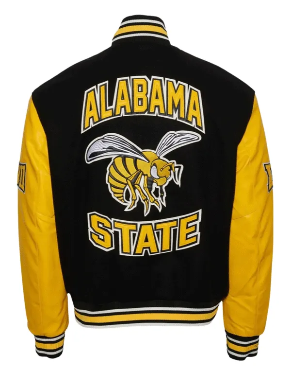 Alabama State University Black Wool Varsity Jacket