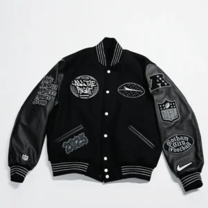 All The Right x New York Jets Rivalries Varsity Jacket