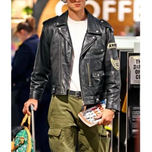 Avirex Daytona to L.A Jacob Elordi Leather Jacket