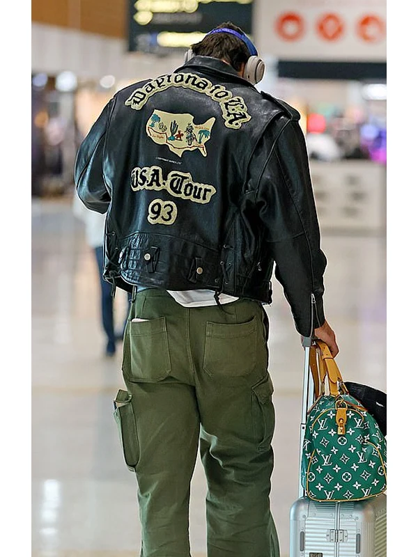 Avirex Daytona to L.A Jacob Elordi Leather Jacket - Image 3
