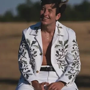 Barry Keoghan White Jacket