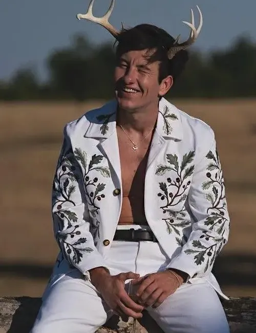 Barry Keoghan White Jacket