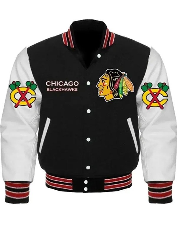 Chicago Blackhawks Styles Varsity Jacket - Image 3