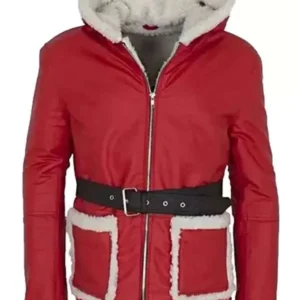 Christmas Red Santa Leather Jacket