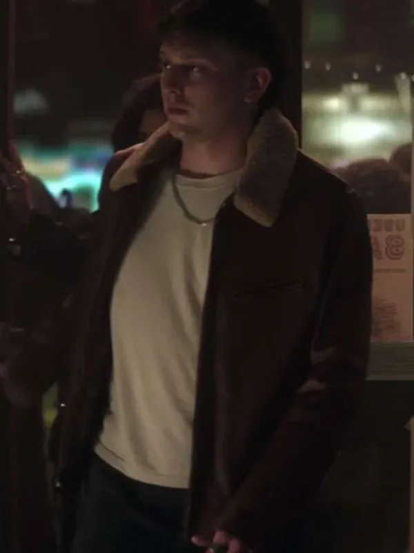 Clayton Angevine You 2025 Brown Shearling Jacket - Image 2