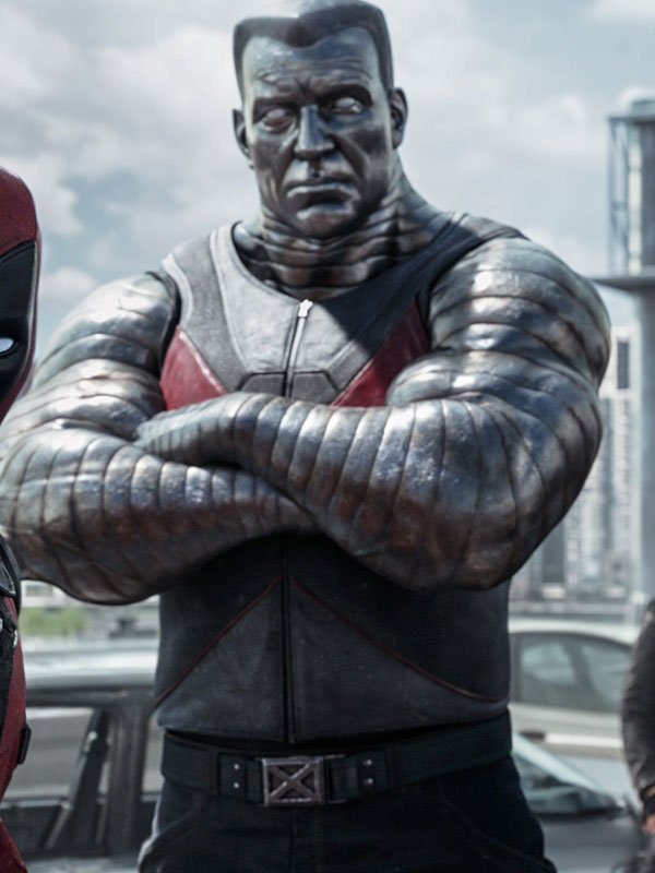Colossus Deadpool Black Leather Vest