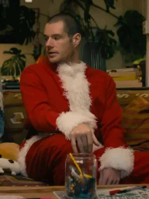 Jingle Bell Heist Connor Swindells Red Santa Coat - Image 3