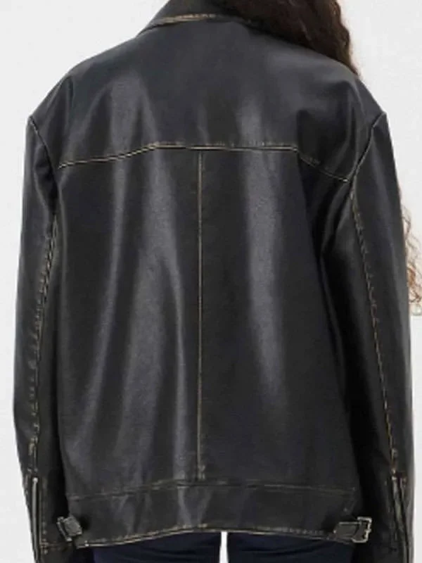 Daddy Issues S01 Aimee Lou Wood Shearling Leather Coat